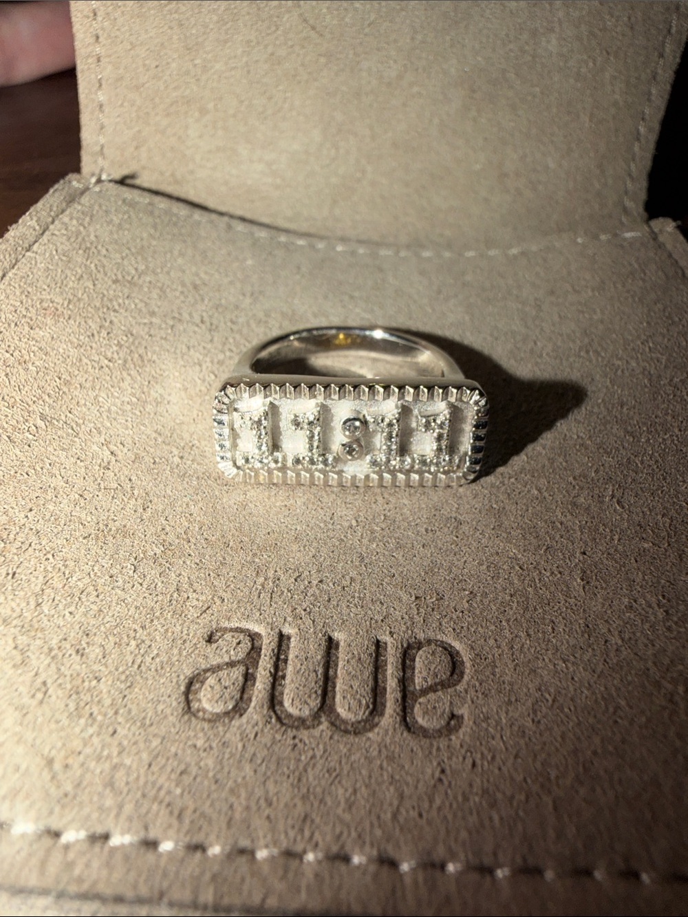 Awe Inspired Silver Bar Ring